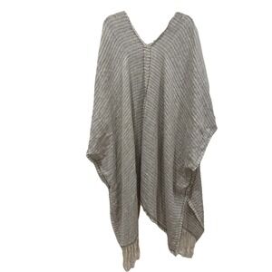 Women's Alejandra Raw Project 100% Cotton Handmade Poncho Kimono One Size